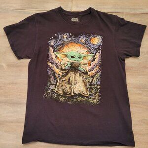 Star Wars Mandalorian Yoda Graphic Tee Fifth Sun Black Shirt Men’s M